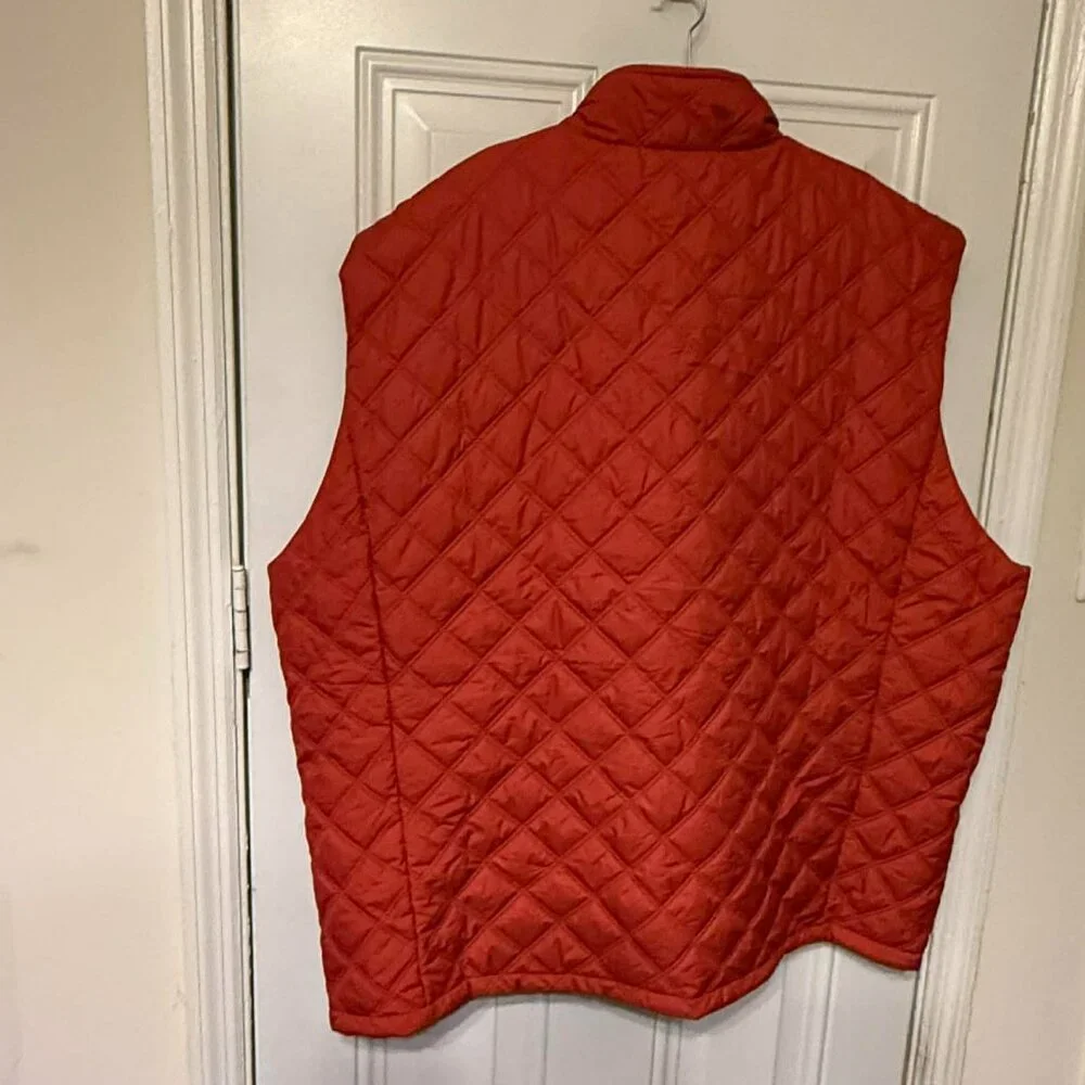 Brooks Brothers Big Tall Paddock Diamond Quilted Vest Red - Picture 3 of 8